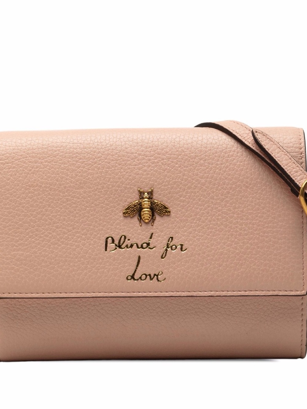 Gucci Blind for Love Pink Leather Crossbody Bag with COA